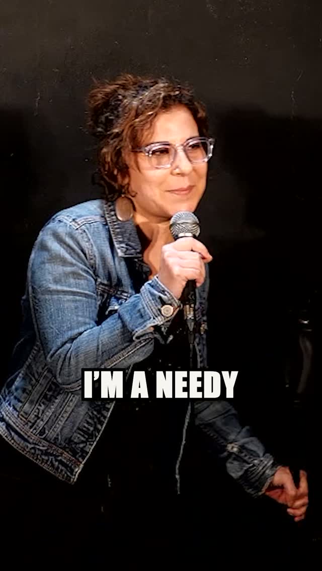 Maria Shehata performing comedy