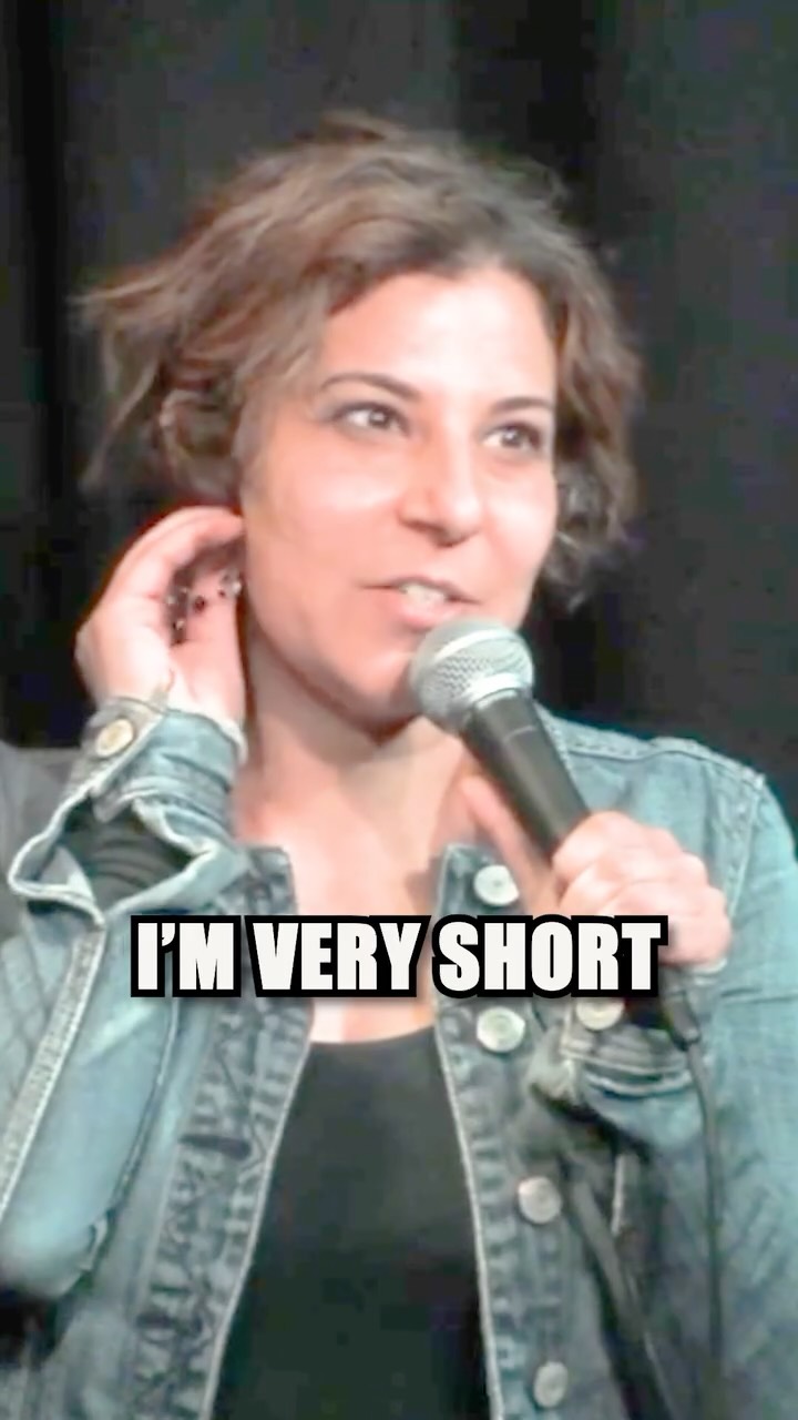 Maria Shehata performing comedy