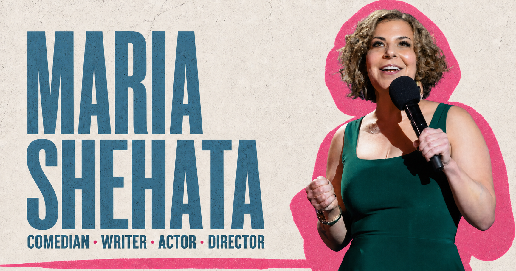 Maria Shehata, Egyptian-American comedian based in London, writer, actor and director